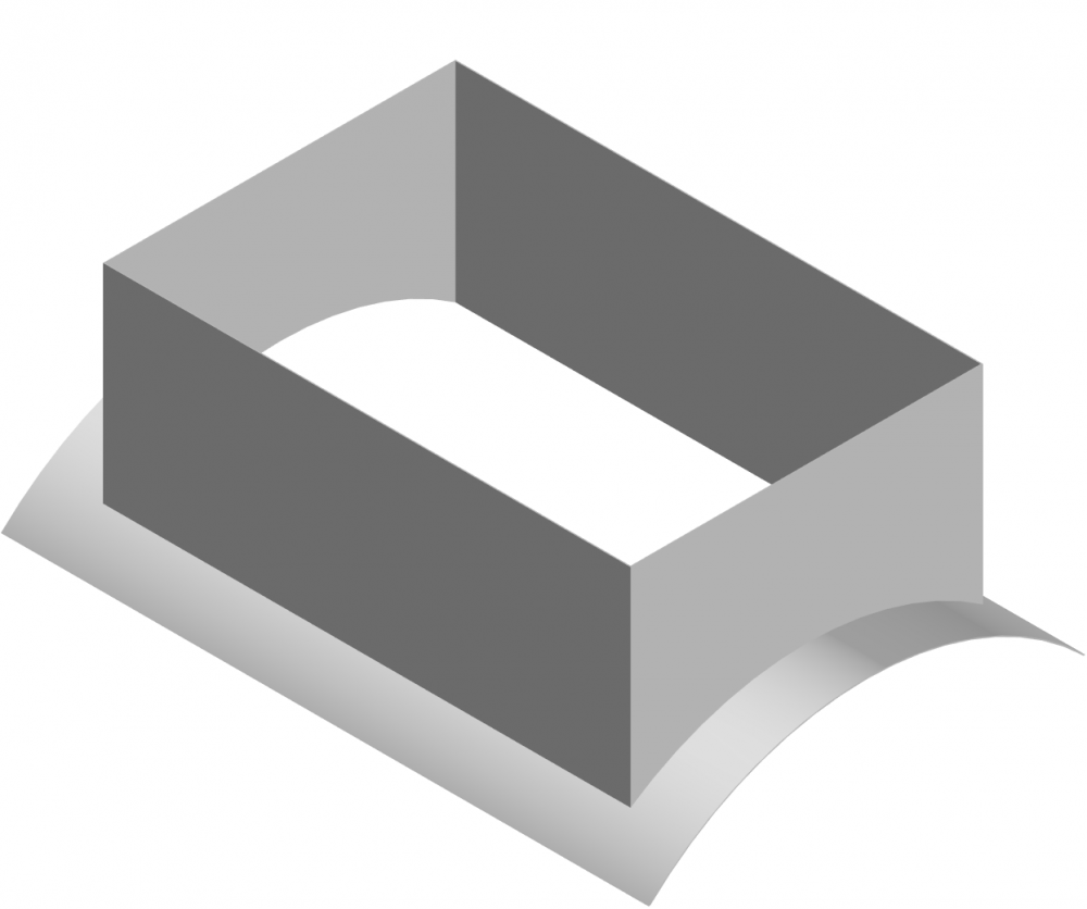 Врезка в прямоугольный воздуховод