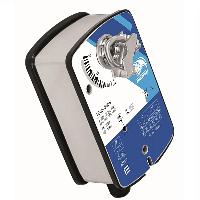 Электропривод для воздушных заслонок с возвратной пружиной